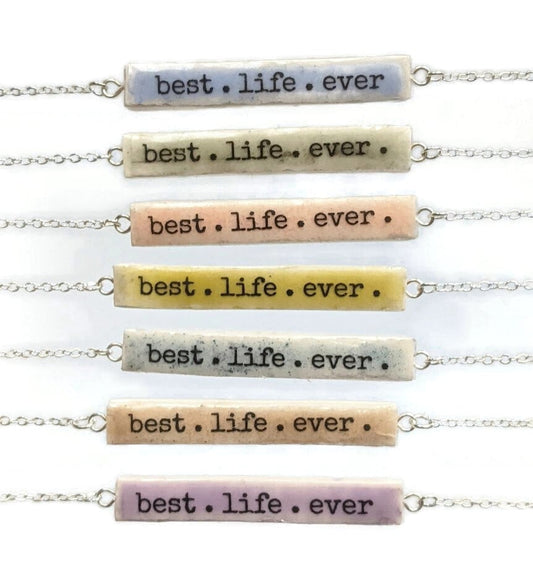 Personalized Bar Necklace REVERSIBLE Custom Name JW Pioneer Baptism Gift